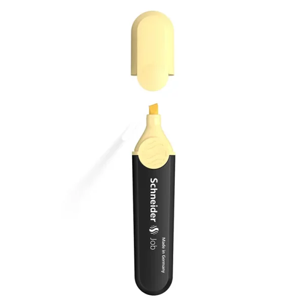 Marqueur fluo jaune pastel Schneider Job