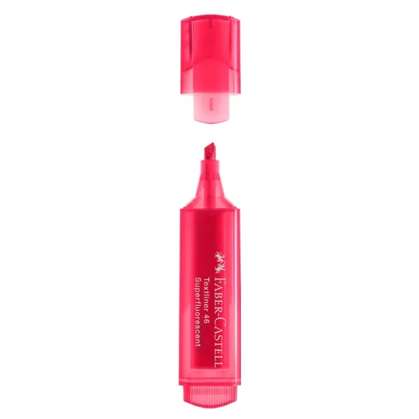 Marqueur fluo rouge Faber-Castell 46