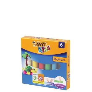 Pâte à modeler de 6 couleurs Bic Plasticine