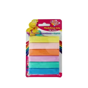 Pâte à modeler de 6 couleurs Kiddy Clay