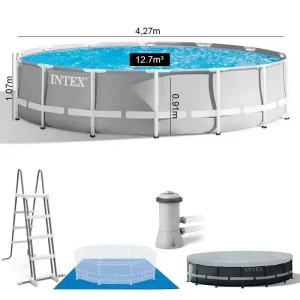 Piscine Intex Prism Frame Rond #26720NP avec accessoires