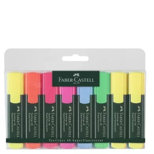 Pochette de 8 marqueurs fluo Faber-Castell 48