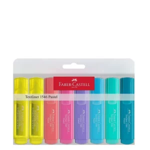 Pochette de 8 marqueurs fluo pastel Faber-Castell 48