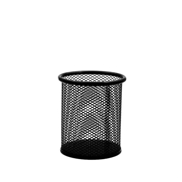 Pot à stylos noir en métal 802