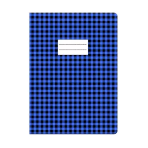Protège cahier GM bleu à carreaux Purple