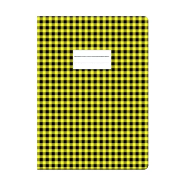 Protège cahier GM jaune à carreaux Purple