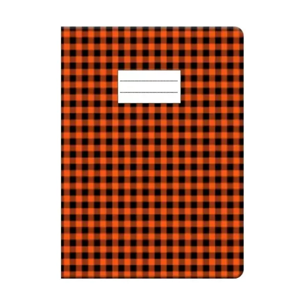 Protège cahier GM orange à carreaux Purple