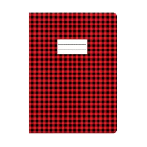 Protège cahier GM rouge à carreaux Purple