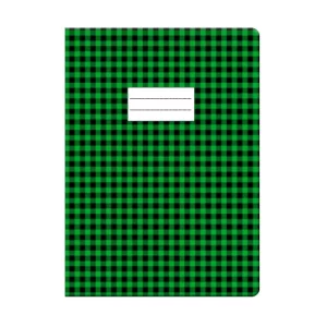 Protège cahier GM vert à carreau Purple