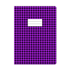 Protège cahier GM violet à carreau Purple