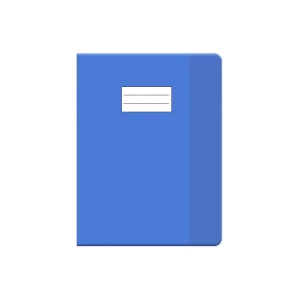 Protège cahier PM cristal bleu