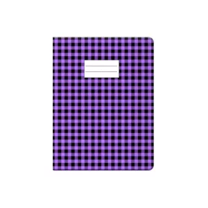Protège cahier PM violet à carreau Purple