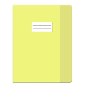 Protège cahier XL cristal jaune Purple