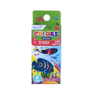Crayons de 6 couleurs Vneeds