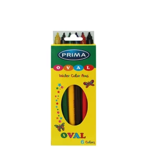 Feutre de 6 couleurs Prima Oval