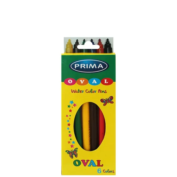Feutre de 6 couleurs Prima Oval